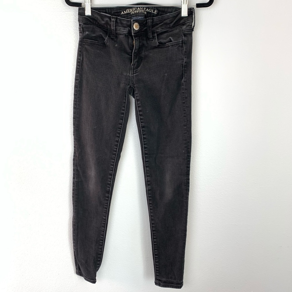 American Eagle | Black Wash Skinny Jeans